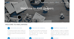 Desktop Screenshot of anblawyers.com.au